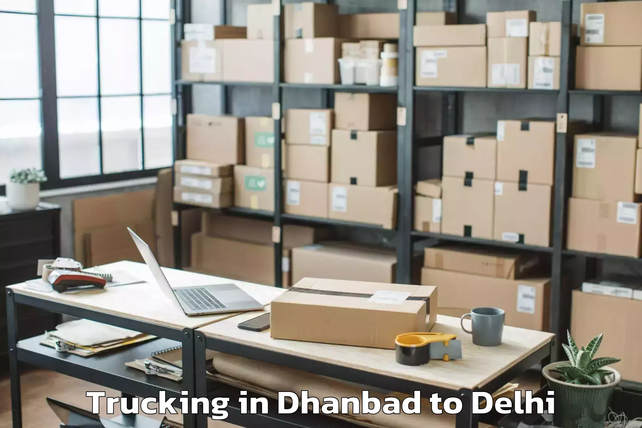 Dhanbad to Unity One Mall Janakpuri Trucking Booking